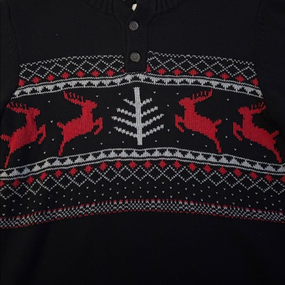 Boys Sonoma Black Holiday Sweater - Picture 3 of 5